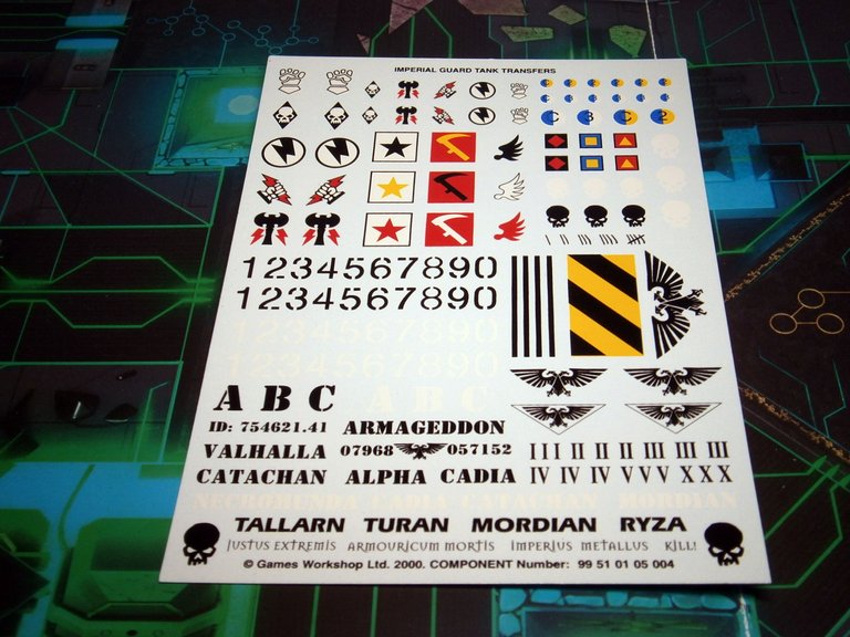 for some reason I have this tank decal sheet