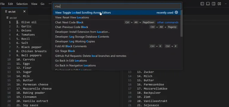 Screenshot from vscode official news article demo video