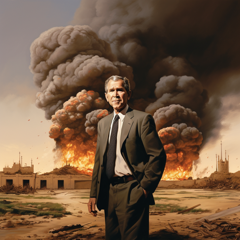 bedogo_George_W_Bush_deciding_to_invade_Iraq_70783f14-578f-4109-8fe0-f55d2378dc6a.png