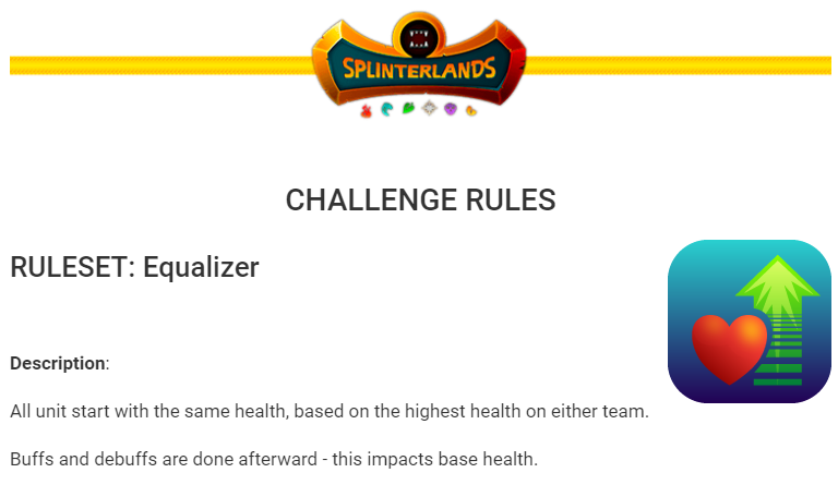 EQUALIZER weekly challenge