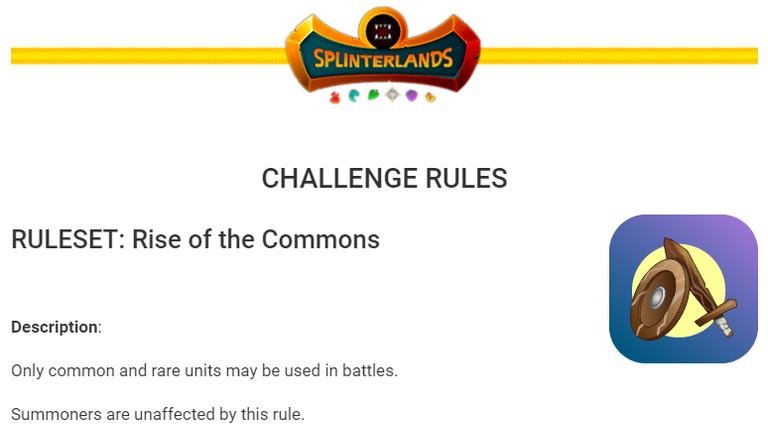 Rise of the Commons weekly challenge