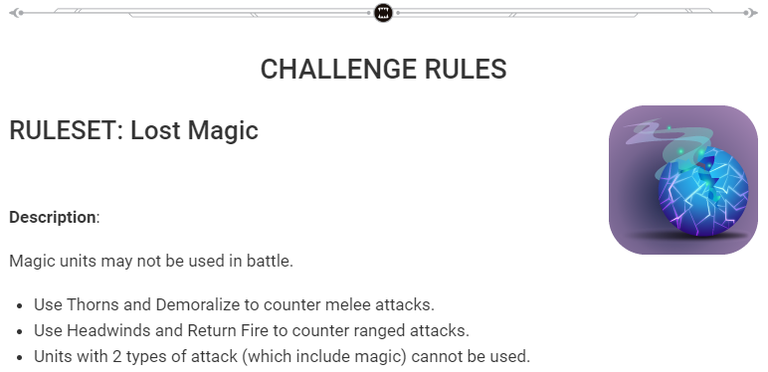 LOST MAGIC weekly challenge