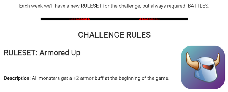 ARMORED UP weekly challenge