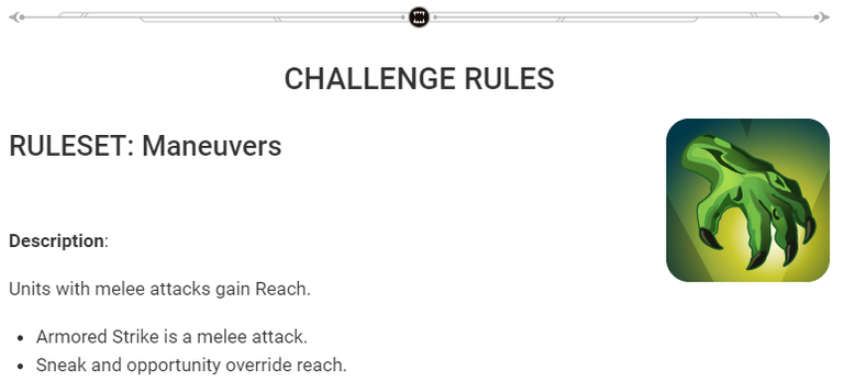 MANEUVERS weekly challenge