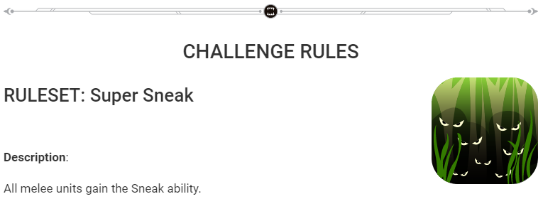 SUPER SNEAK weekly challenge