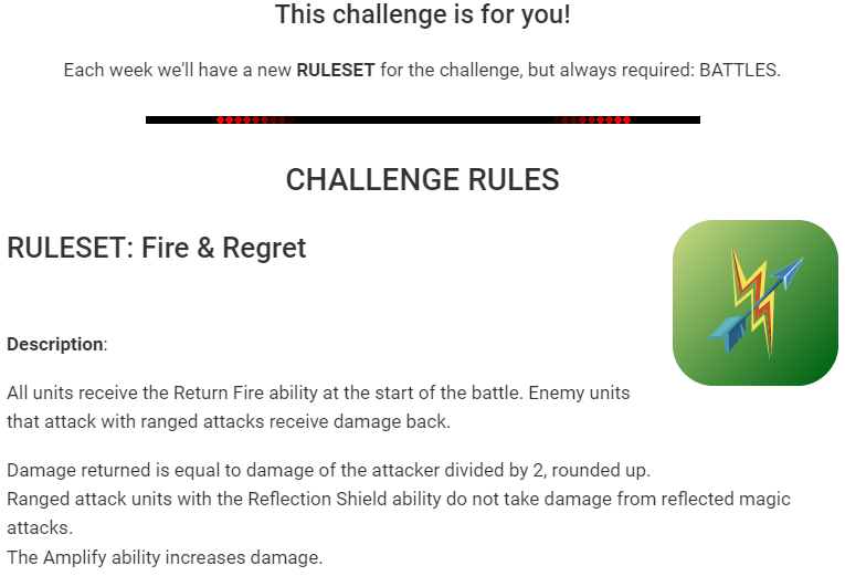 FIRE & REGRET weekly challenge