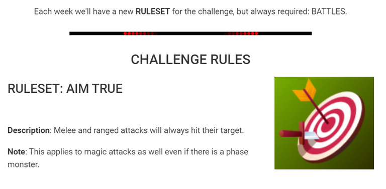 AIM TRUE weekly challenge