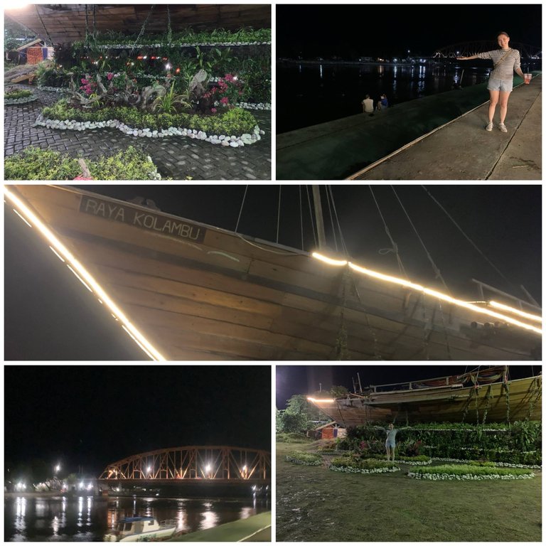 Night Walk By The River, Snacks, Couples and The Balangay Boat