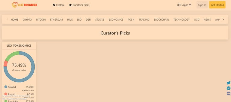 Screenshot of Curator's Picks — LeoFinance.jpg