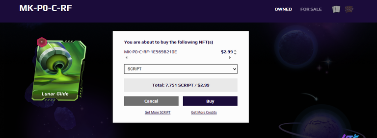 Get Lunar Glide with 7 Script in Moon Karts