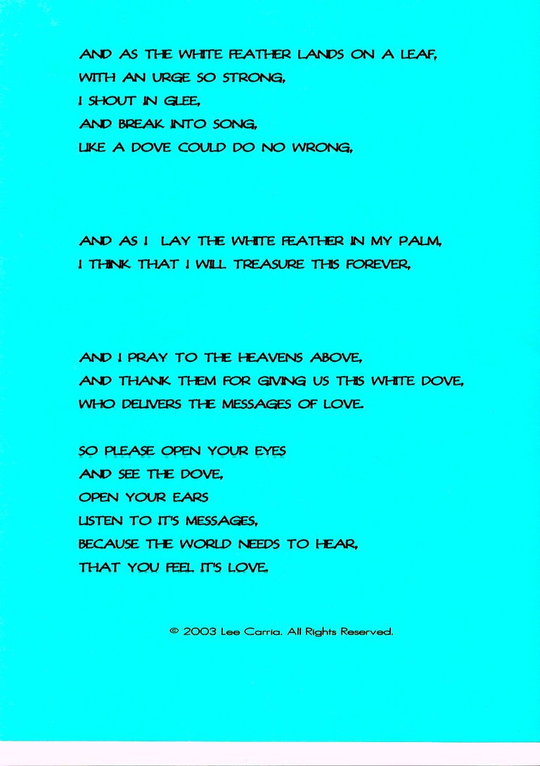 THE DOVE'S FEATHER OF LOVE BY CSP2.JPG