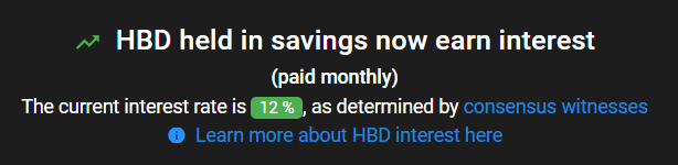 12% APR for HBD Savings