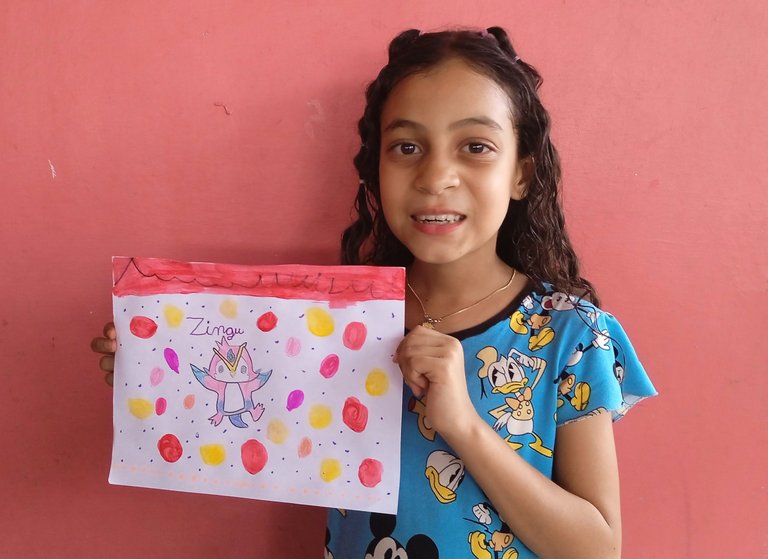 My little girl drawing her own version of Zingu | Fan Art