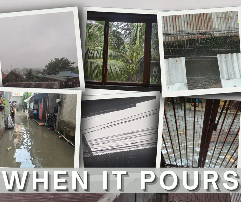 WHEN IT POURS - Heavy rainfall fills our afternoon