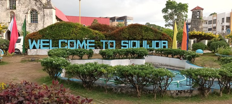 The Welcome sign of Siquijor