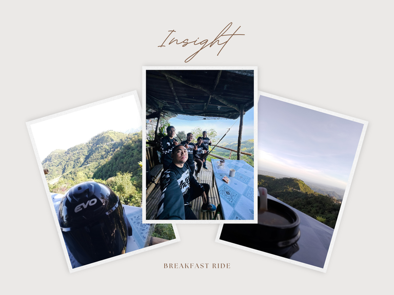 Breakfast ride! TCH to Maravilla. A sweet escape from sedulous work!
