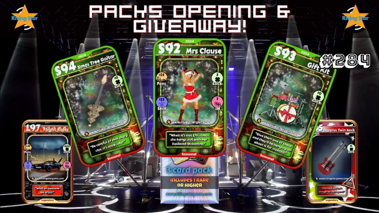 Deck The Halls - New Christmas Mission! <--> Rising Star Packs Opening & Giveaway #284 (Win NFTs)