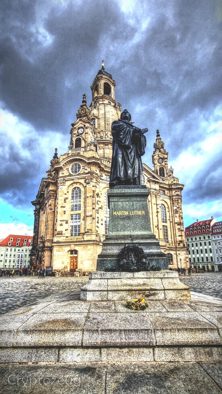 Frauenkirche and Martin Luther memorial