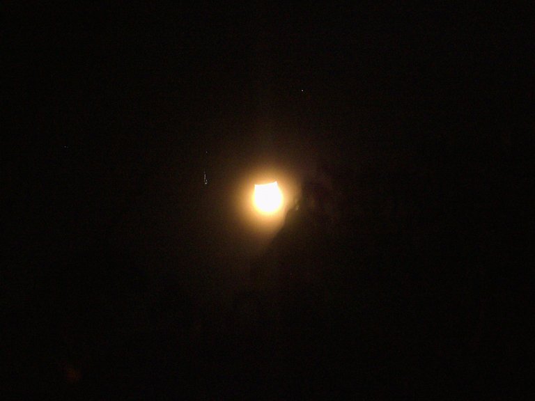 full moon with horns