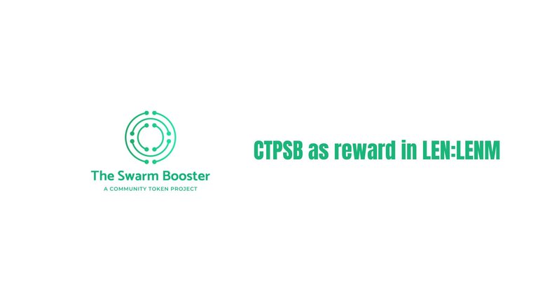 CTPSB as rewards for the diesel pool LEN:LENM