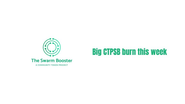 Big CTPSB burn this week