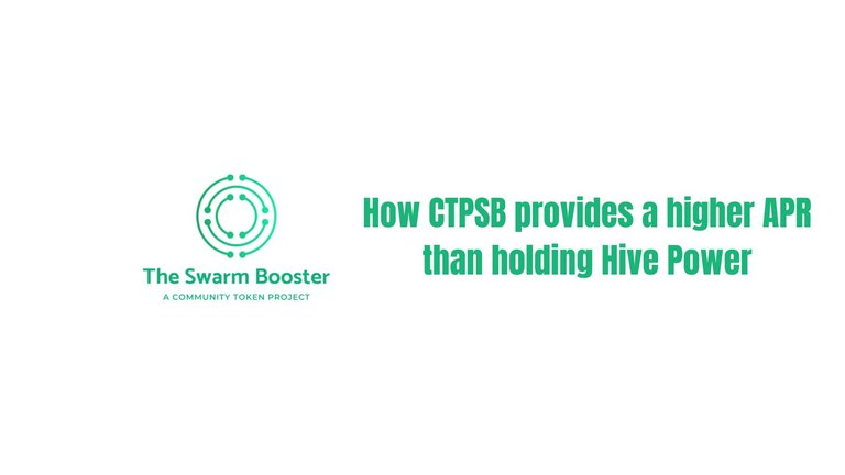 How CTPSB provides a higher APR than holding Hive Power