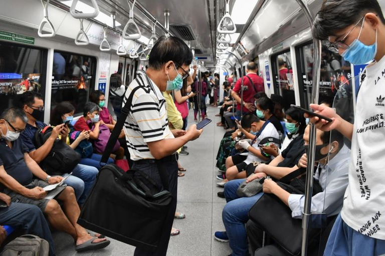 MRT trains getting crowded