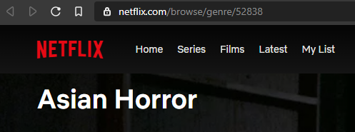 ID 52838 is for "Asian Horror"