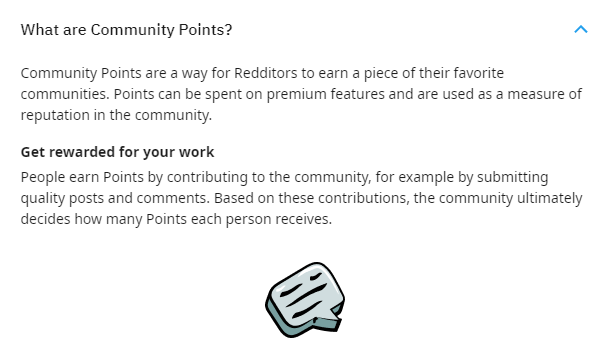 Community Points are rewards