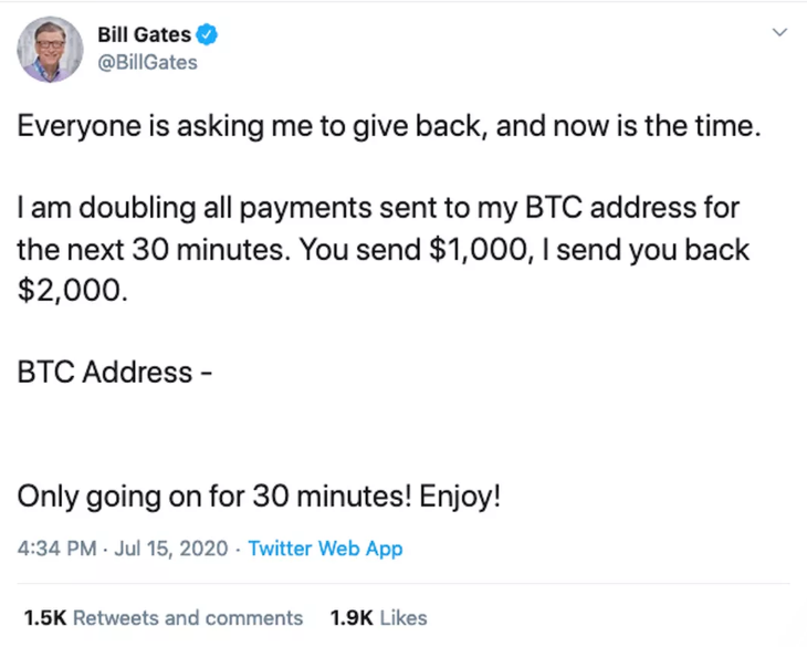 Bill Gates Tweet