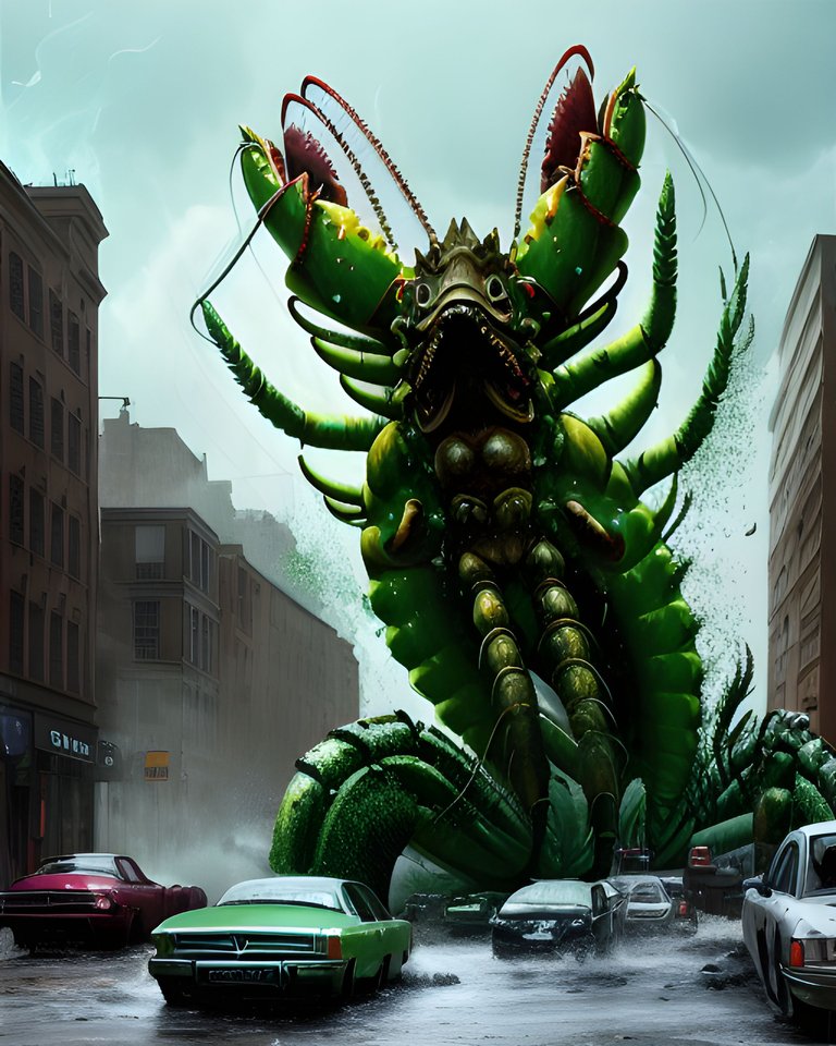 8x - Giant Lobster Monster Splashing Green Slime S.png