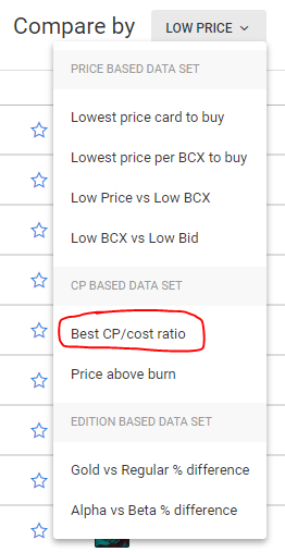 Compare by Best CP to Cost ratio.PNG