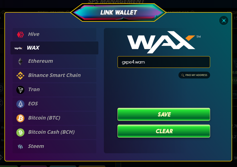 Link Wallet - Wax.PNG