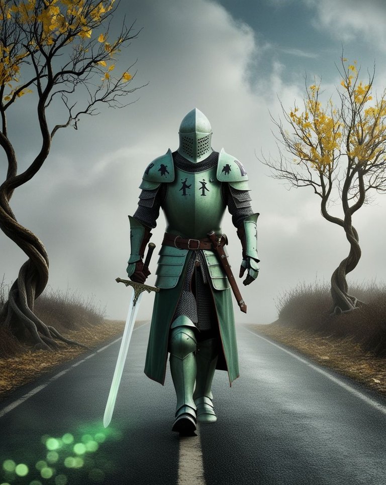 Leonardo_Phoenix_A_solitary_knight_in_green_armor_traveling_on_2.jpg