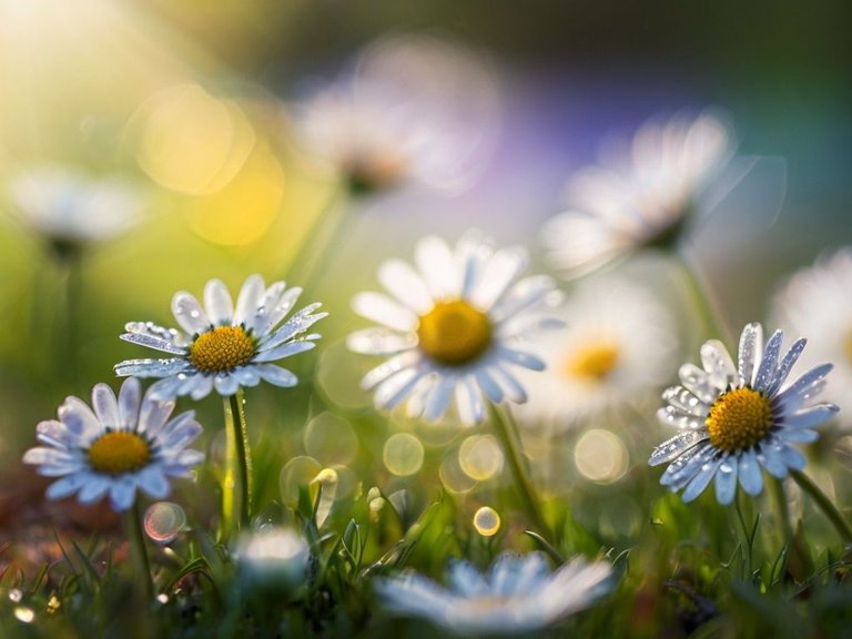 Default_Small_daisies_on_the_lawn_dew_sunny_morning_rainbow_in_1.jpg