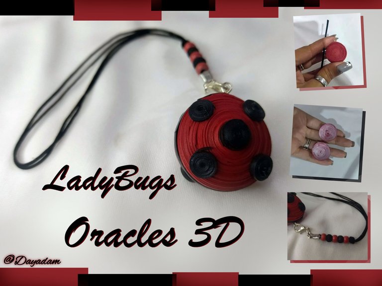 Lady Bugs Oracles in 3D Pendant Quilling Technique [Eng-Esp]