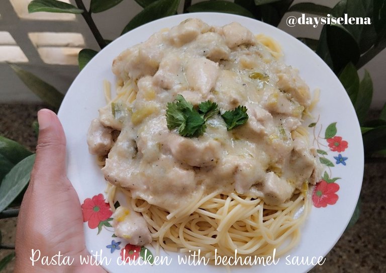 Pasta with chicken with bechamel sauce.jpg