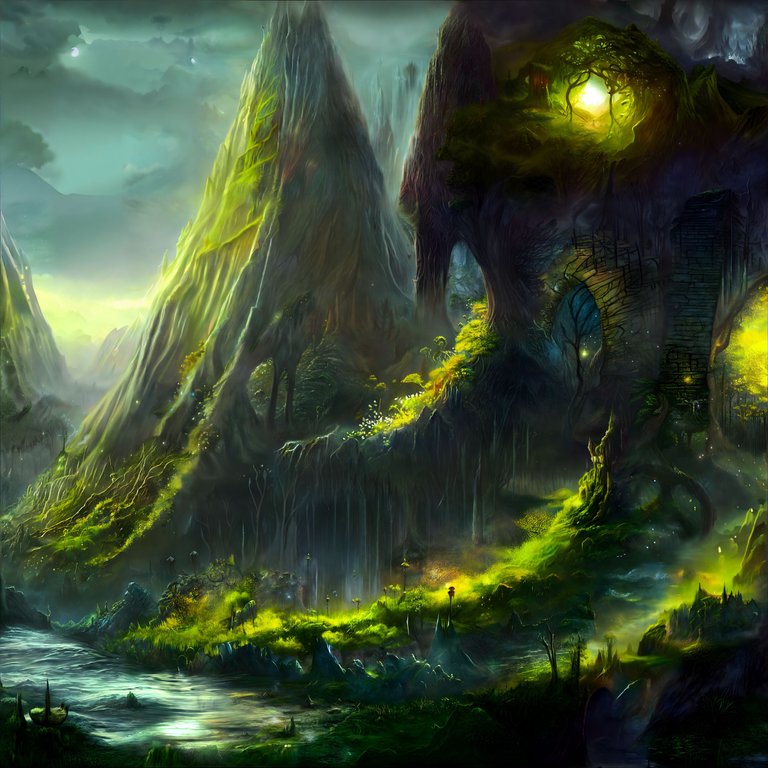 a fantasy landscape featuring mystical plants  area  landscape  hyper realistic  detailed  fantasy  dramatic  cinematic [Stable Diffusion plms 3.png