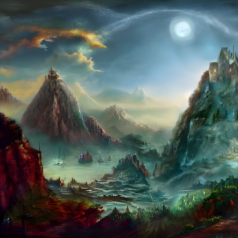 a fantasy landscape [Stable Diffusion plms] 1219434913.png