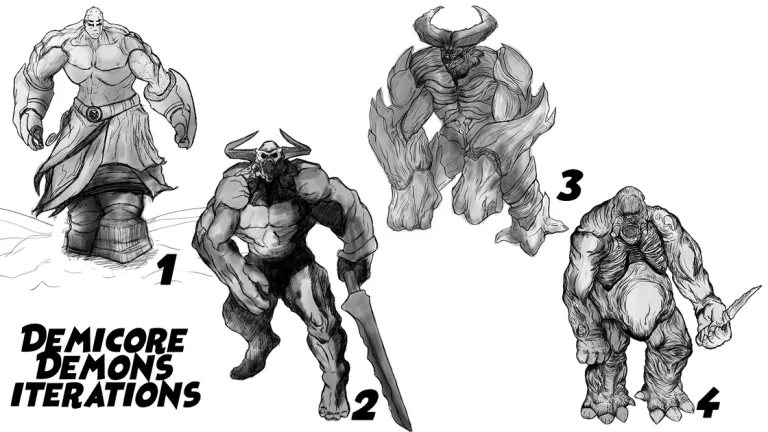 sketches of demons