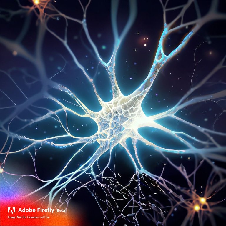 Firefly ultra realistic image of nerve cells neurons glowing on backdrop of universe 74534.jpg
