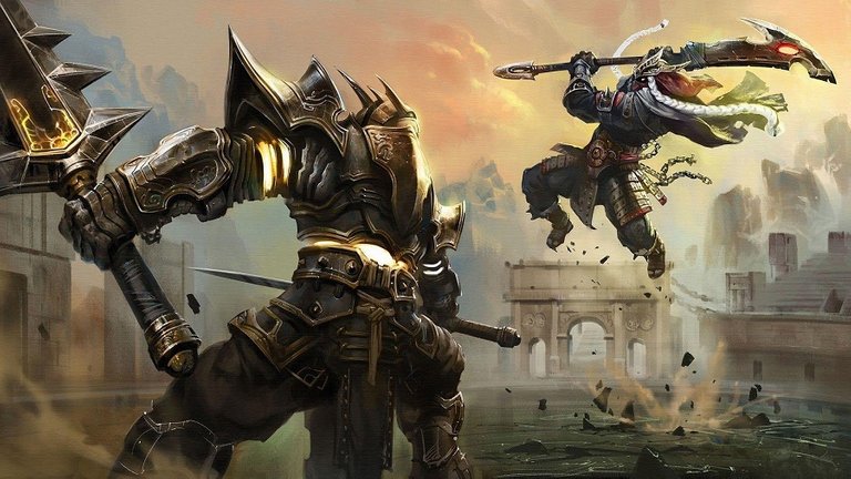 Chaos Knight will charge forward challenging their tank head on
