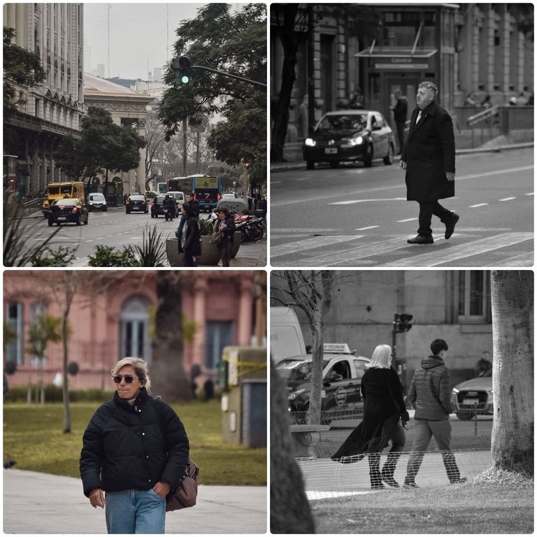 A Walk in Color and BNW - Street Photography, Buenos Aires.