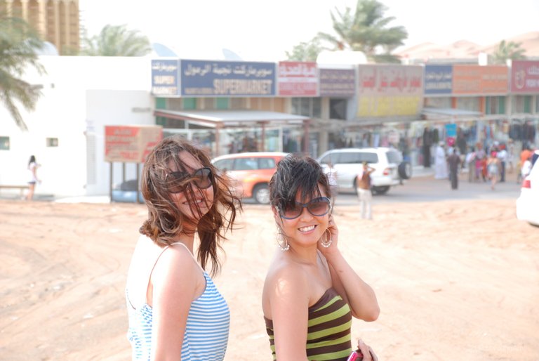 Having fun in the desert with my childhood friend Cheryl