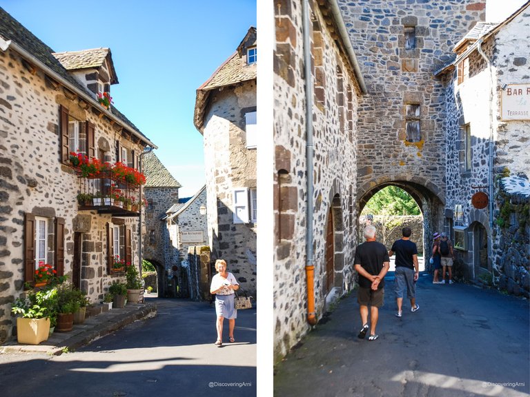 Woman near Maison Betrandy / Porte de la Martille, Salers