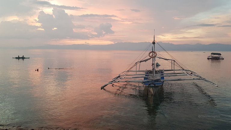 Sunset at Panagsama Beach