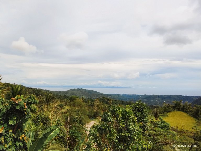 View of Bohol Island and Argao's town center