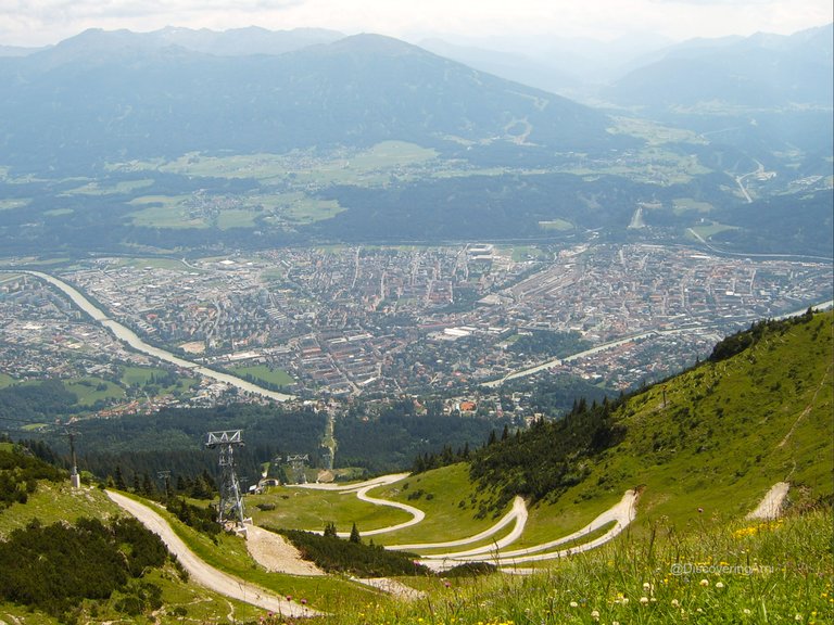 View from Seegrube Restaurant, Innsbruck, Austria