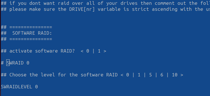 Software RAID