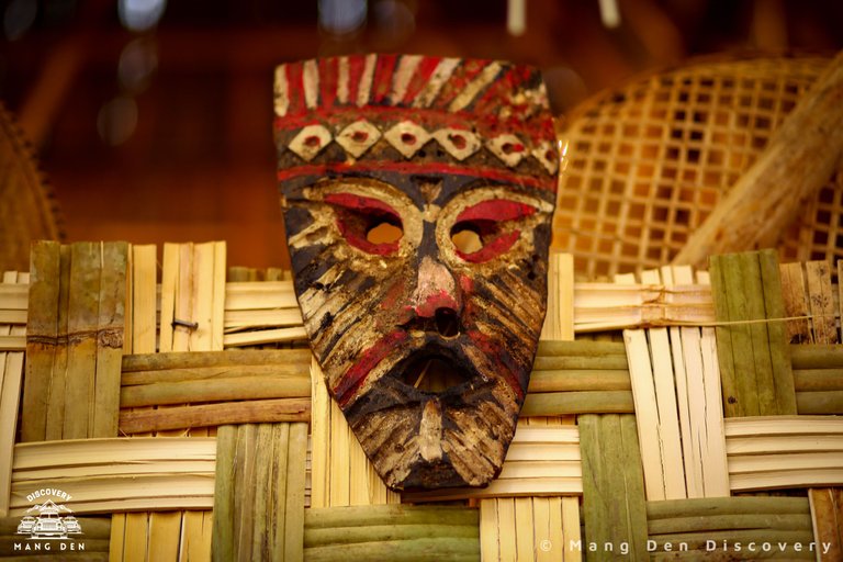 Wooden masks are familiar decorative objects.